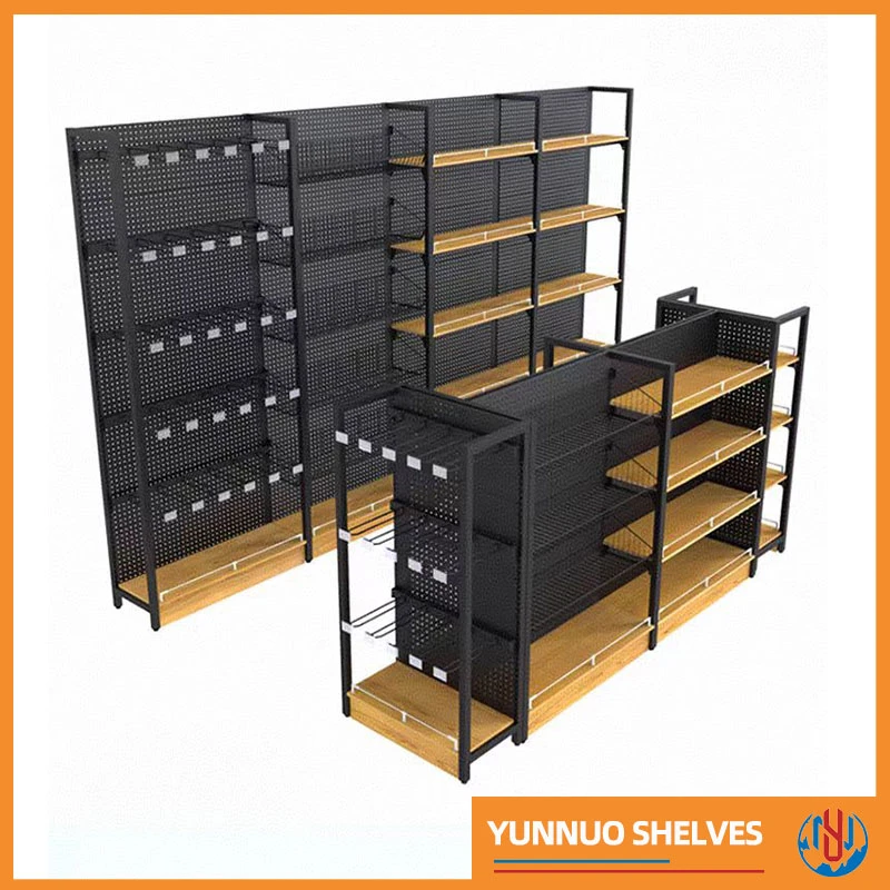 wall mounted shelf with hanging rod